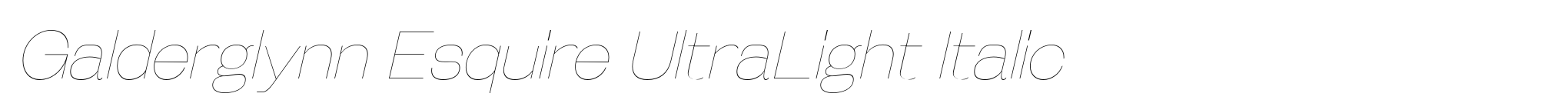Galderglynn Esquire UltraLight Italic image